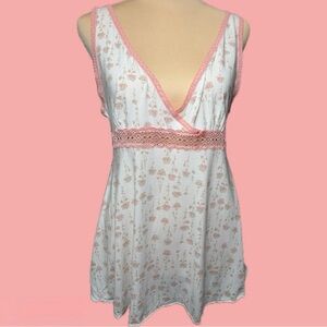 Victoria's Secret Peach Floral PJ Top